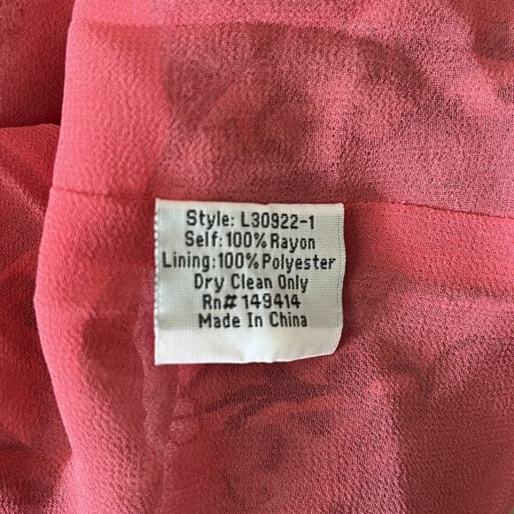 NWOT Johnny Was Scarlet Floral Georgette Midi Dress Size M - Picture 5 of 15